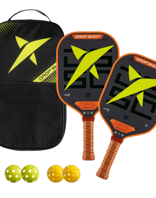SET PICKLEBALL FORTUM 1.0 SET X 2 PIEZAS + 4 PARA INTERIOR
